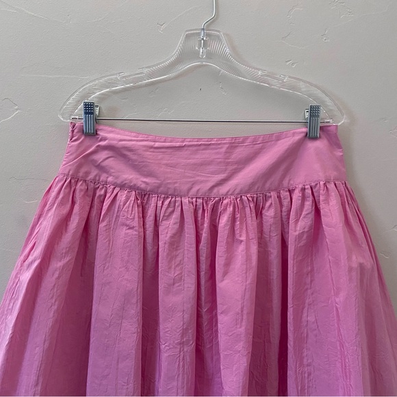 Like 🆕 Isaac Mizrahi Pink Flare Crinkle Skirt - Picture 7 of 9